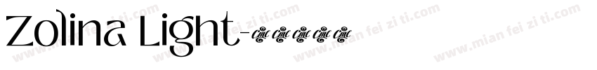 Zolina Light字体转换
